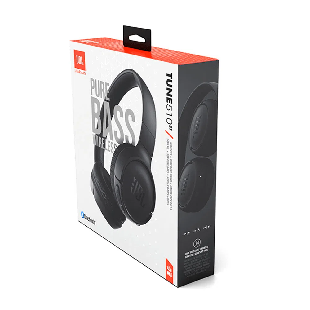 Fone de Ouvido Bluetooth JBL Tune 510BT - Preto Preto JBL - Imagem 3